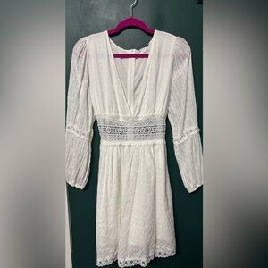 Elegant White Lace Dress